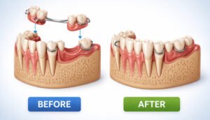 After Getting Partial Dentures